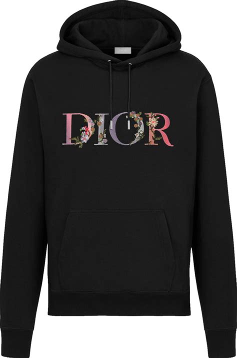 christian dior men's black hoodie|christian dior hoodie black.